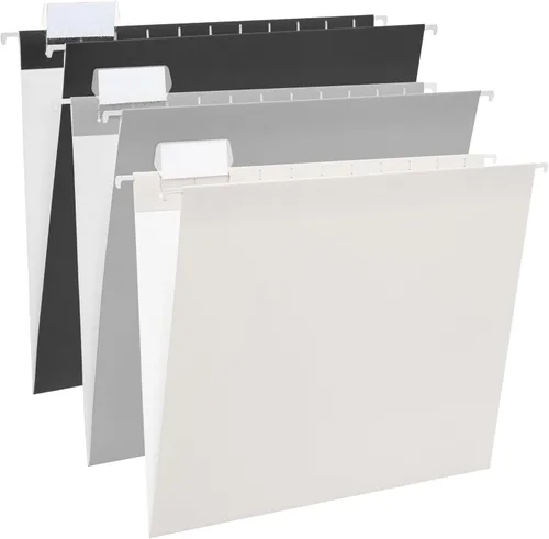 Y YOMA Paquete de 6 Carpetas Colgantes con Degradado Tamaño Carta Carpetas Colgantes Decorativas Bonita Carpeta Organizadora para Gabinete de