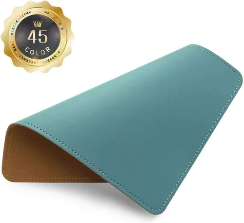 Vista 48 de Alfombrilla para mouse, alfombrilla de mouse de poliuretano, alfombrilla de mouse de cuero con borde cosido base de microfibra con antideslizante