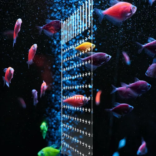 Vista 3 de Divisor acrílico para pecera, divisor de acuario con 8 ventosas, separador transparente para pecera, placa de aislamiento de placa de red, 9.84 x