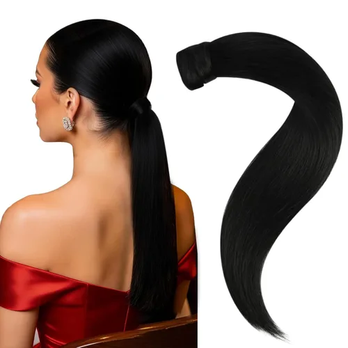 Vista 18 de Easyouth - Extensiones de cabello humano estilo halo con alambre