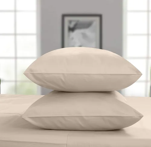 Vista 14 de Threadmill Home Linen Fundas de Almohada Estándar - 100% Algodón Natural 600 Número de Hilos, Juego de 2 Fundas de Almohada Damasco Gris Oscuro