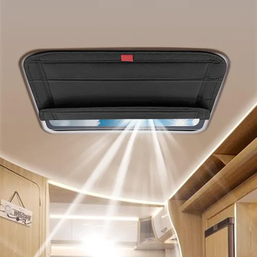 Vista 11 de funomo cortina para puerta de ventana de RV, nuevo modelo plegable de cortina para ventana de RV con protección contra rayos UV, cubierta de ventana