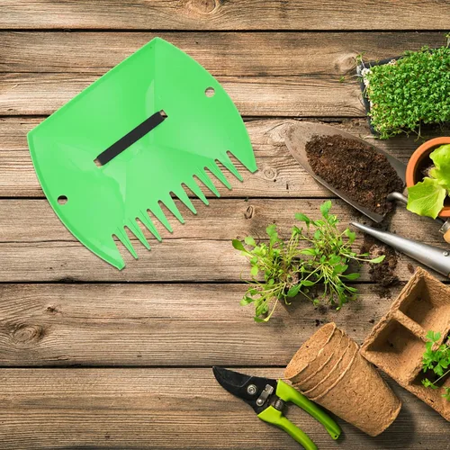Vista 3 de Garden Yard Leaf Scoops Plastic Lawn Rastrillos Hojas Agarrador para Colector Up