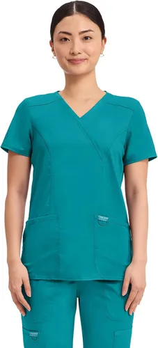 Vista 10 de Cherokee WW Revolution - Camisa de enfermería con 2 bolsillos para mujer ciel
