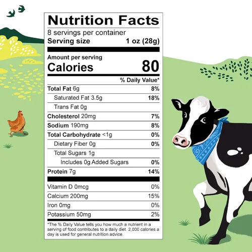 Vista 2 de Organic Valley - Barra de queso orgánico mozzarella parcialmente descremado, de baja humedad