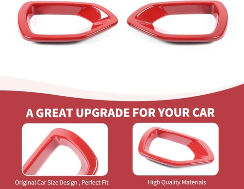 Vista 6 de RAZPOY Cubierta de rejilla delantera del cargador insertos de rejilla de parachoques delantero ribete de malla compatible con accesorios exteriores