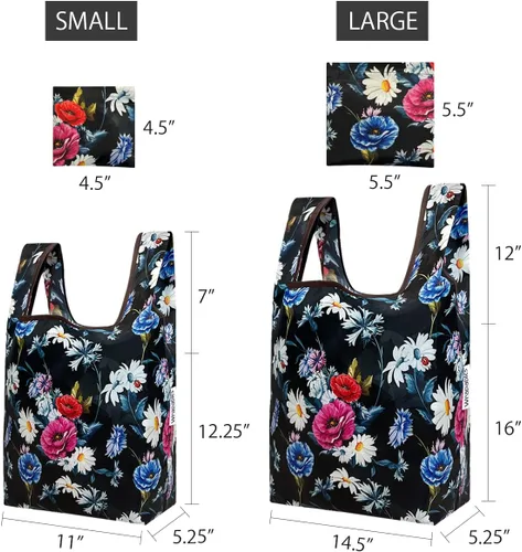 Vista 10 de allydrew JoliBag - Bolsa reutilizable de nailon para comestibles, paquete de 2, aguacates