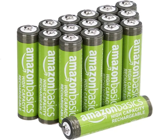 Vista 11 de Amazon Basics - Paquete de 4 pilas recargables AAA NiMH de alta capacidad de 850 mAh, 1.2V, recarga hasta 500 veces, precargadas