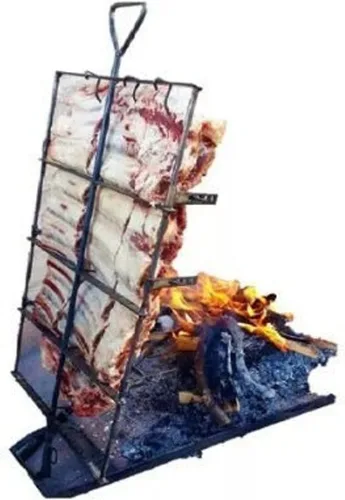 Vista 7 de Parrilla/parrilla argentina pesada estaca asado asador/ - Parrilla argentina premium (24 x 16 in)