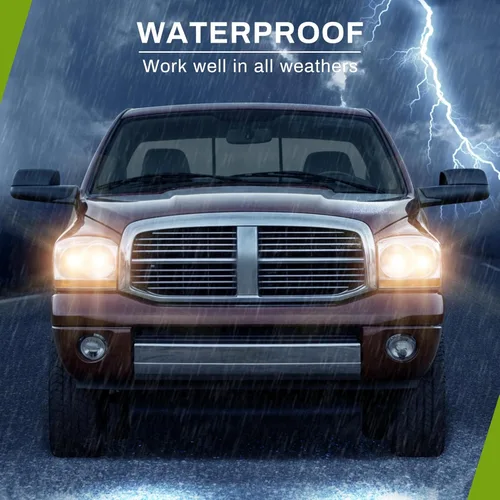 Vista 2 de AUTOSAVER88 Kit de montaje de faros compatible con Dodge Ram 1500/2006-2009 Ram 2500 3500 2006-2008 Reemplazo de lente transparente carcasa cromada