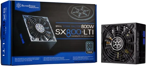 Vista 10 de SilverStone Technology Fuente de alimentación alargada modular completa con factor de forma SFX-L de 500 W 80 Plus Gold con riel único de +12 V, PFC