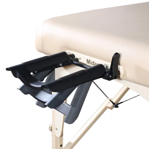 Vista 2 de Master Massage Santana Pro - Mesa de masaje portátil de 31 pulgadas, amortiguación de espuma viscoelástica, paneles de piernas Reiki, mesa