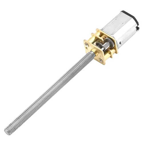 Vista 5 de Fielect DC 6V 30RPM N20 Motor de engranaje de reducción de velocidad con eje de rosca de tornillo de plomo M4x100mm para juguetes eléctricos