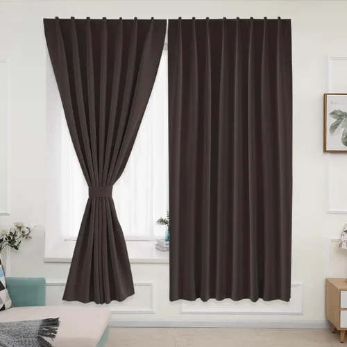 Vista 11 de Muamar Cortinas opacas sin taladro, paneles de cortina para ventana fáciles de instalar, juegos de 2 paneles de cortinas portátiles para dormitorio