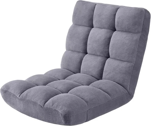 Vista 8 de Silla plegable para juegos de suelo de 14 posiciones, acolchada y ajustable, con algodón transpirable y terciopelo coral agradable a la piel