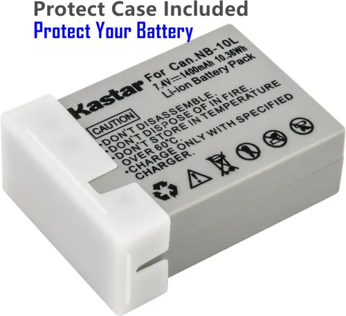 Vista 2 de Kastar Nuevo 7.4V 1400mAh recargable batería de iones de litio para Canon NB-10L