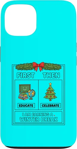 Vista 7 de Literary Teacher First Then Educate Celebrate I Am Earning Case for iPhone 16
