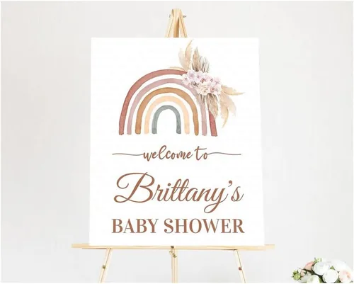 Vista 9 de Letrero de bienvenida de baby shower de calabaza con texto en inglés «Little Pumpkin»