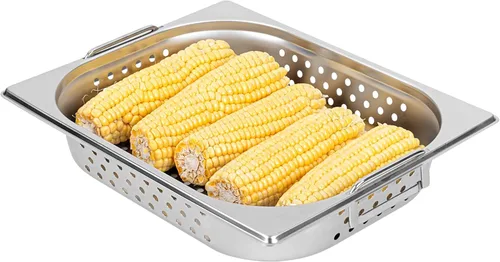 Vista 14 de Restaurantware Met Lux - Sartén de mesa de vapor de 20.5 x 12.8 x 2.5 pulgadas, 1 sartén de hotel de tamaño completo, antiatascos, profundo, sartén