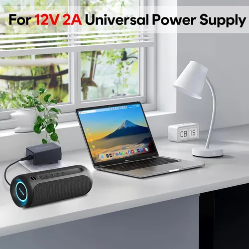 Vista 5 de Kimaru Adaptador de corriente de 12 V 2 A, certificación UL, 12 voltios, 2000 mA, cable de alimentación de CA a CC con 5 puntas para tiras LED