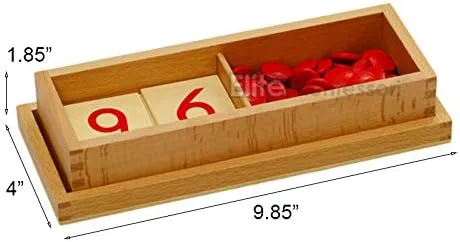 Vista 3 de Montessori tarjetas y contadores