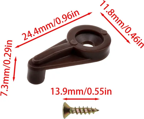 Vista 4 de Kit de clips de retención de puerta de vidrio para abrazaderas de panel de plástico de vidrio de 0.157 in de grosor y abrazaderas de espejo