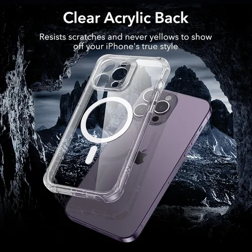 Vista 8 de ESR Funda para iPhone 14 Pro Max, compatible con MagSafe, funda de cuerpo completo a prueba de caídas de grado militar para iPhone 14 Pro Max