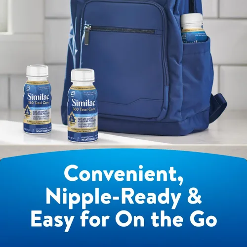 Vista 3 de Similac Fórmula infantil 360 Total Care, tiene 5 prebióticos HMO, nuestra mezcla prebiótica más cercana a la leche materna, sin OMG, fórmula