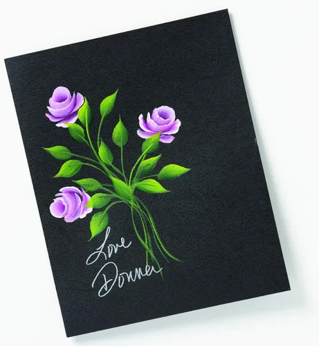 Vista 9 de FolkArt One Stroke Donna Dewberry Flowers of the Month Let's Paint Kit, 2 onzas