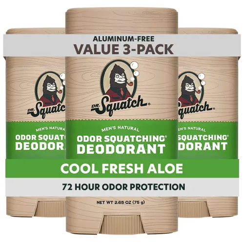 Vista 15 de Dr. Squatch - Desodorante natural para hombres - Sin aluminio, elimina el olor - Birchwood Breeze (2.65 oz, paquete de 3)