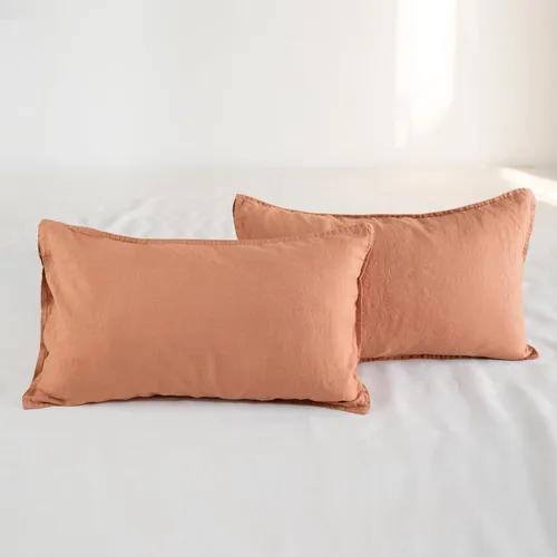 Vista 34 de S VICTORY SYMBOL Fundas de almohada de lino 100% orgánico, 1 par de fundas de almohada de lino natural francés de 20 x 30 pulgadas, color verde
