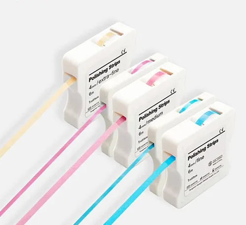 Vista 4 de BELEON Tiras de pulido dental, pulidor de dientes, lima dental para lijado de dientes, herramienta de limpieza de dientes profundos, pulidor