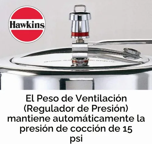 Vista 5 de Hawkins Peso de ventilación de silbato para olla a presión de acero inoxidable y Bigboy, 1,5 litros a 22 litros