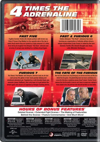 Vista 2 de Fast & Furious Collection 5-8 DVD