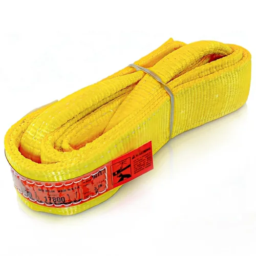 Vista 16 de DD Sling - Eslinga de elevación de nailon de 3 pulgadas x 30 pies – Fabricada en EE.UU., 8,900 lb vertical, 7,200 lb estrangulador, 17,800 lb