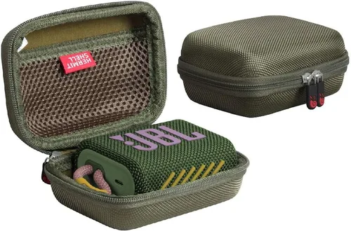 Vista 8 de Hermitshell Estuche rígido de viaje para altavoz Bluetooth portátil JBL Go 3 (negro)