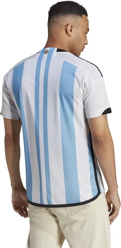 Vista 4 de adidas Camiseta de fútbol Argentina 22 para hombre, Blanco Azul