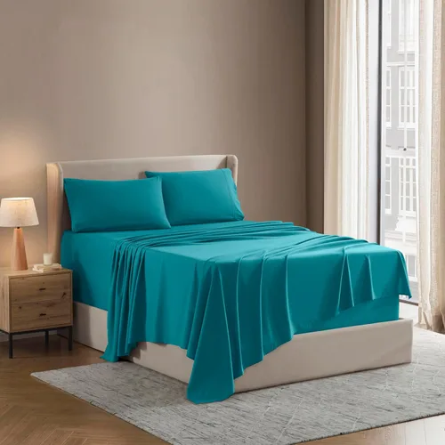 Vista 12 de Nestl - Juego de sábanas. Juego de sábanas 1800 con bolsillo profundo – Sábanas de microfibra de doble cepillado lujosas de hotel – Sábana