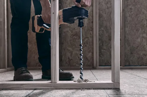 Vista 5 de IRWIN WeldTec 3043005 - Broca para madera (1/2 x 17 pulgadas) (paquete de 2)