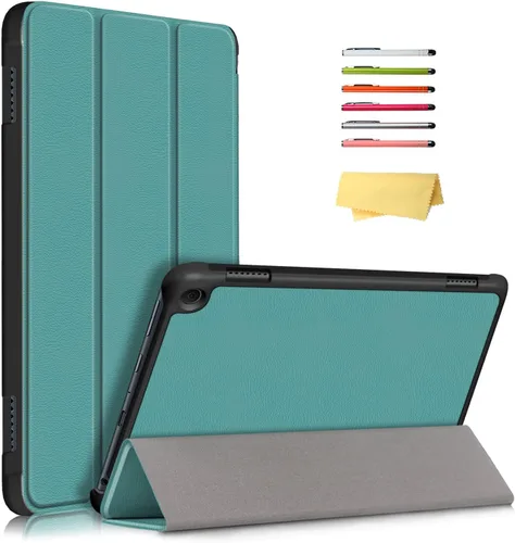 Vista 22 de Funda tipo folio para Yaxa Kindle Fire HD 8 y Fire HD 8 Plus (se adapta tanto a 12ª/10ª generación, 2022/2020) con soporte inteligente de piel