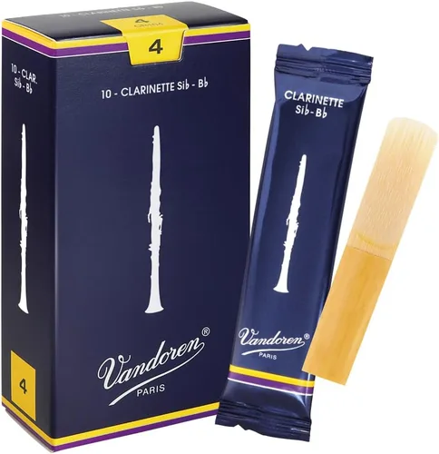 Vista 7 de Vandoren CR101 Bb lengüetas tradicionales para clarinete con resistencia 1; Caja de 10