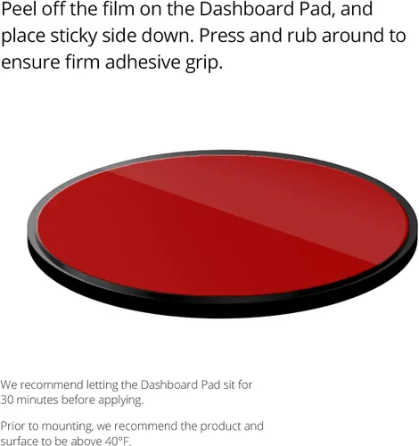 Vista 4 de iOttie alfombrilla flexible para tableros de superficies curvas para soportes para montar en el auto, Adhesivo, Negro