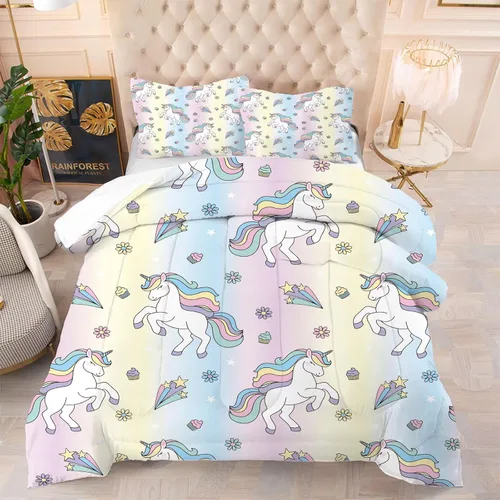 Vista 13 de Blue Wavy Stripes Comforter Set Twin Size 3D Optical Illusion Ocean Wave Bedding Set with 1 Pillowcase & 1 Comforter, Soft Geometric Blue White Bed