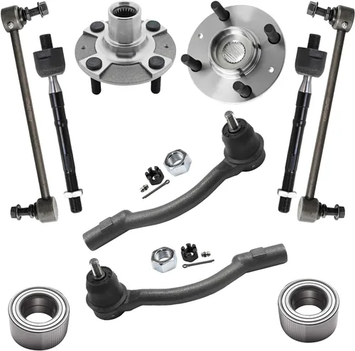 Vista 311 de Detroit Axle - Kit de cubos de rodamiento de rueda delantera de 6 piezas para Dodge Dart 2013-2016, Chrysler 200 2015-2017, 2 cojinetes de rueda