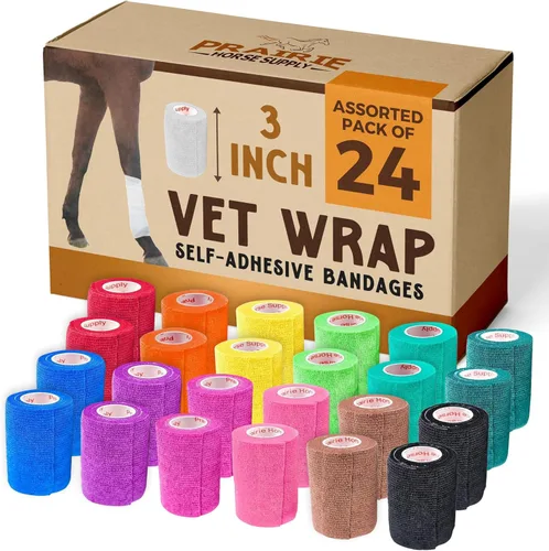 Vista 59 de Cinta adhesiva para veterinarios (negro) (paquete de 2) (3 pulgadas x 15 pies), autoadhesiva, adherente, cohesiva, flexible, autoadhesiva, rollo