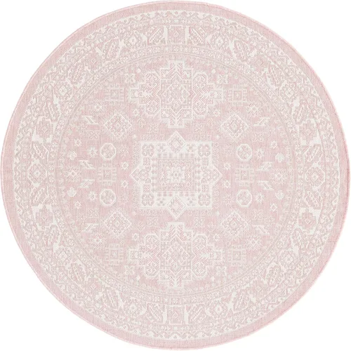 Vista 195 de Unique Loom Outdoor Aztec Collection Alfombra de área, Chalca (7 pies 10 pulgadas, cuadrada, azul/marfil)