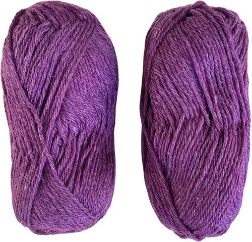 Vista 8 de Marvel DK - Hilo de peso Juego de 2 madejas de 1.76 oz 80% lana merino, 20% mezcla de hilo de seda Tussah 240 yardas en total Tejido