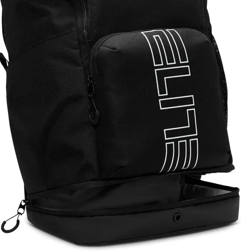 Vista 6 de Nike, Mochila Varsity Elite unisex (32L), negro/negro/plateado metálico, talla única