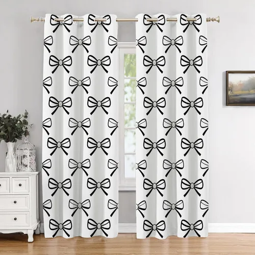 Vista 149 de Cortinas opacas de mármol abstracto blanco y gris para ventanas, cenefas opacas de poliéster multicapa para cocina, paquete de 2 unidades, 26 x 24