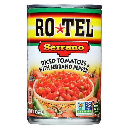 Vista 9 de ROTEL Original Tomates en Cubitos y Chiles Verdes Sin Sal Añadida, Perfectos para Recetas de Tacos y Salsas, 10 oz.
